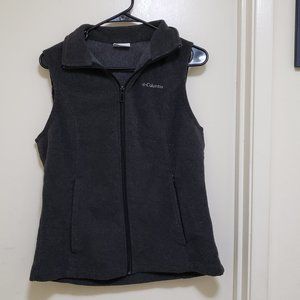 Columbia gray fleece vest size M